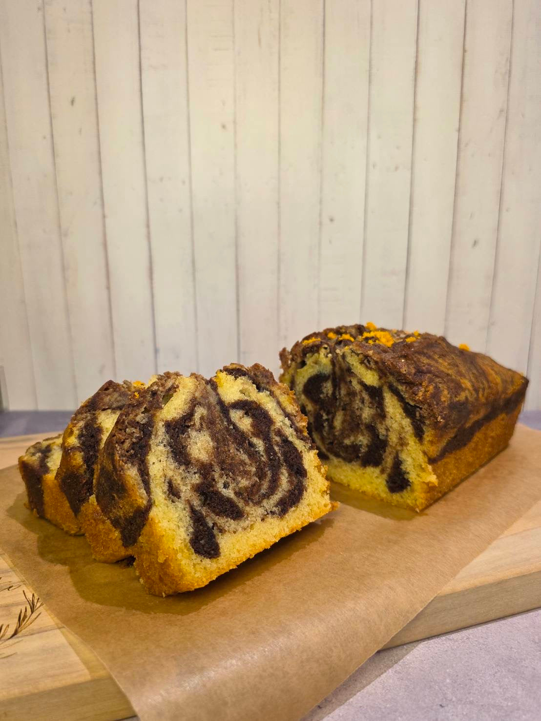 (Pre-order) - Gâteau Marbré - Orange Chocolate Vanilla Marble Cake (17cm)