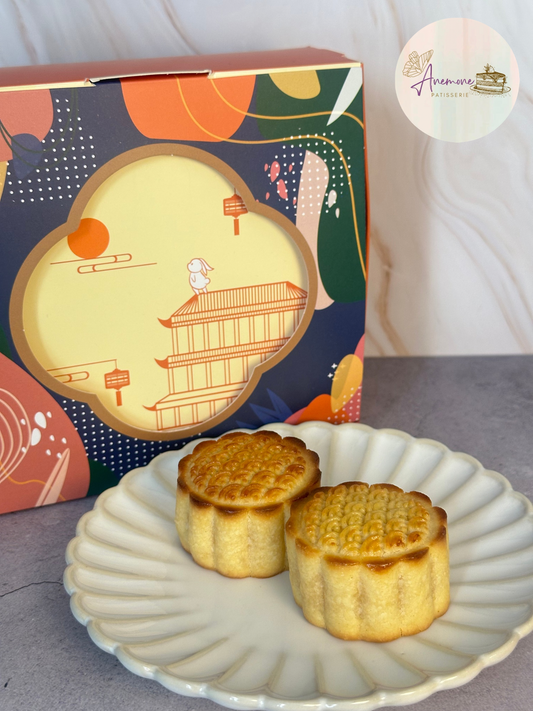 (*Pre-order) - 流心奶黃月餅 Lava Custard Mooncake (4pcs)